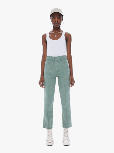 Shop Mother The Springy Ankle Loden Frost Pants In Green