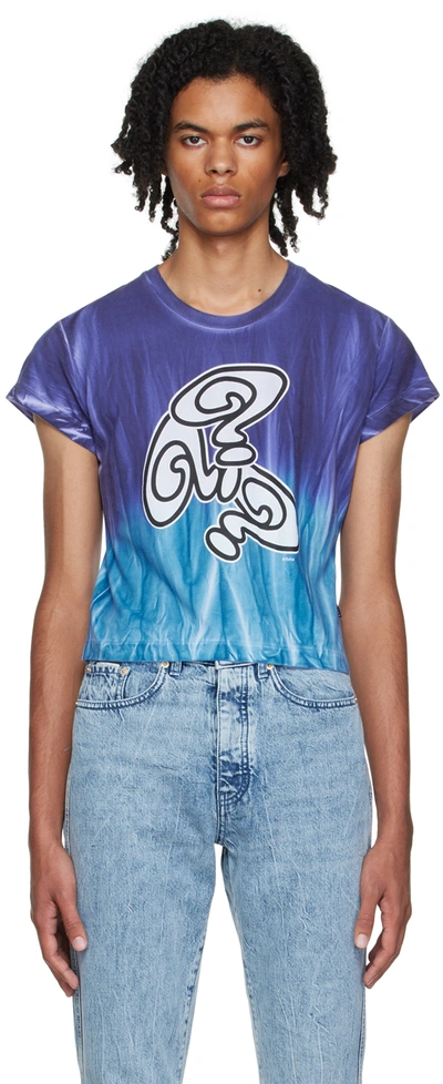 Shop Eytys Ssense Exclusive Purple & Blue Zion T-shirt In Multi