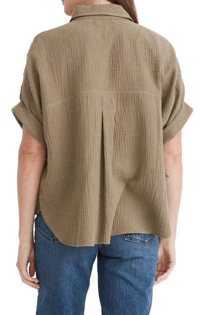 Shop Madewell Lightspun Beachside Dolman Shirt In Distant Surplus