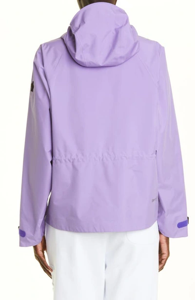 Shop Moncler Tullins Day-namic Gore-tex® Waterproof Hooded Jacket In Lavender