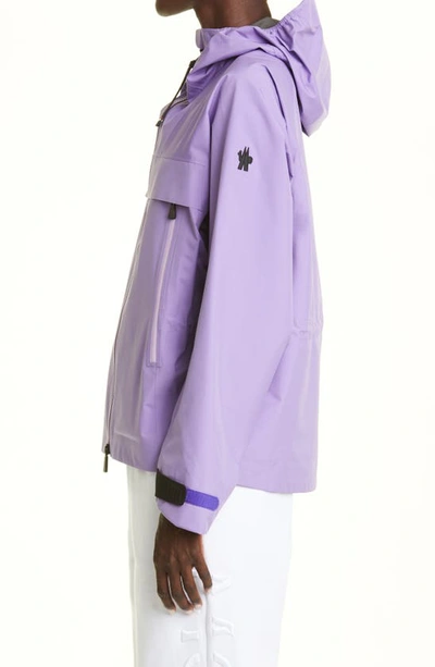 Shop Moncler Tullins Day-namic Gore-tex® Waterproof Hooded Jacket In Lavender