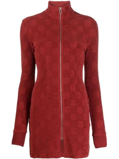 Shop Ambush Red Dress With Zipper In Brown