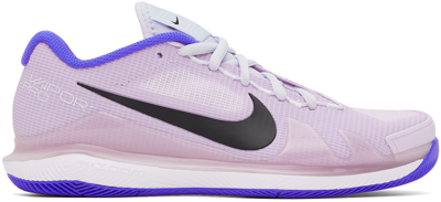 Shop Nike Purple Air Zoom Vapor Pro Sneakers In Football Grey/black-