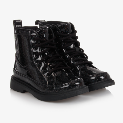 Shop Ugg Girls Black Glitter Boots