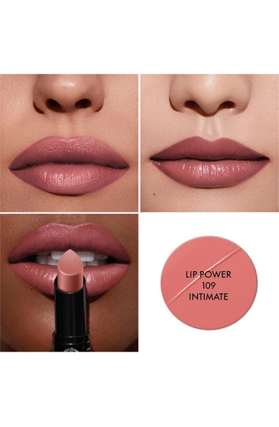 Armani Collezioni Lip Power Long-lasting Satin Lipstick In 109 Beige Rose