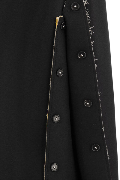 Shop Marni Double-breasted Wool Coat In Black
