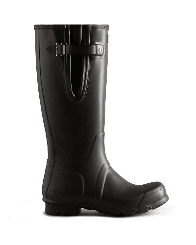 Shop Hunter Men's Tall Side Adjustable Rain Boots In Black