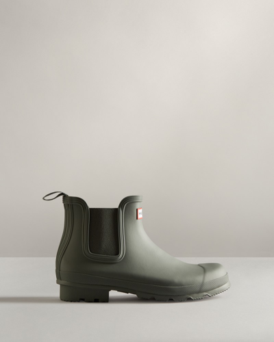 Shop Hunter Men's Original Chelsea Boots In Grey