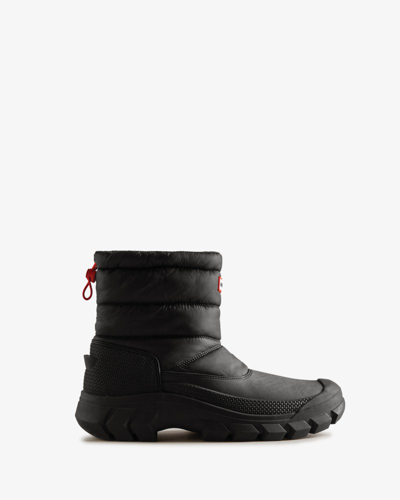 Shop Hunter Men's Intrepid Insulated Short Snow Boots In Black