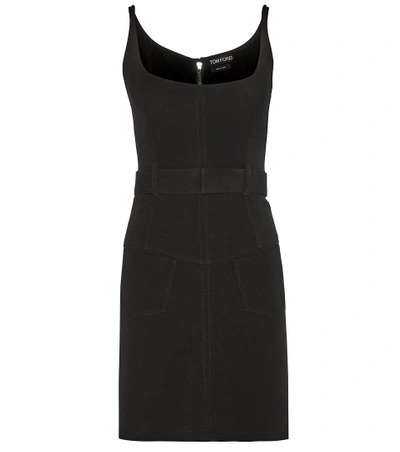 Shop Tom Ford Belted Minidress In Black