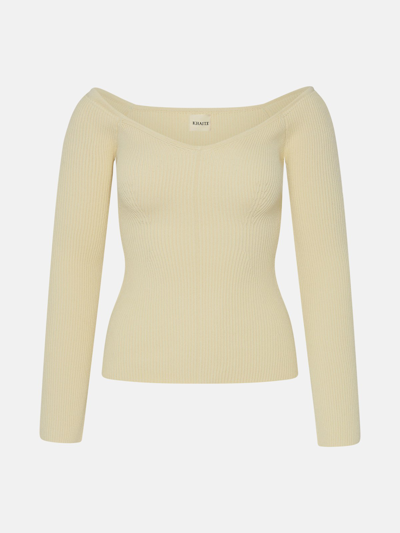 Shop Khaite Cream Viscose Luella Sweater In White