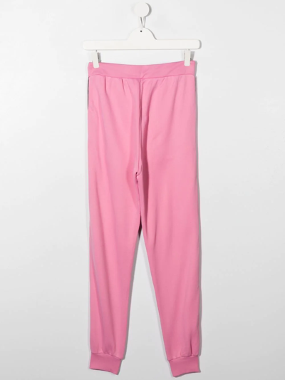 Shop Marni Teen Logo-print Sweatpants In Pink