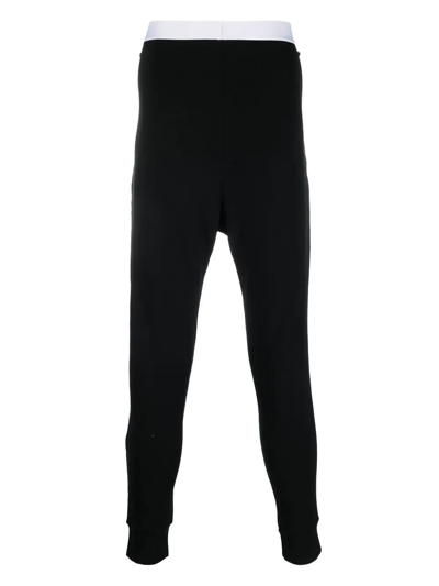 Shop Dsquared2 Logo-waistband Sleep Leggings In Black