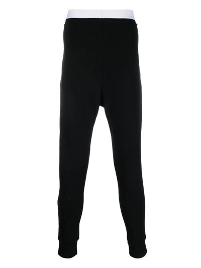 Dsquared2 Logo-waistband Sleep Leggings In Black