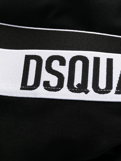 Shop Dsquared2 Logo-waistband Sleep Leggings In Black