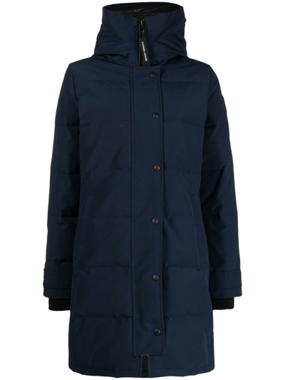 Shop Canada Goose Shelbourne Parka Coat In Blue