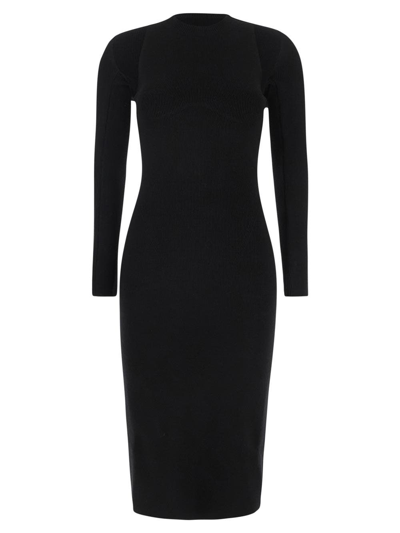 Shop Tom Ford Two Pieces Mini Dress In Black