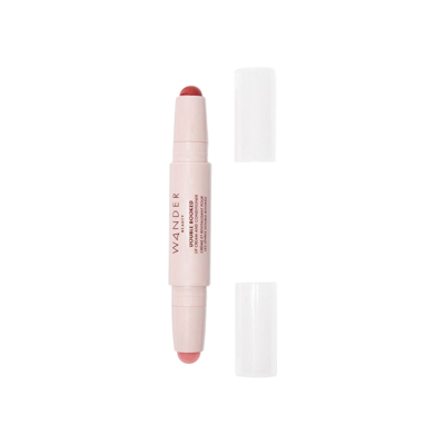 Shop Wander Beauty Double Booked Lip Cream In Happy Hour/in The Clear