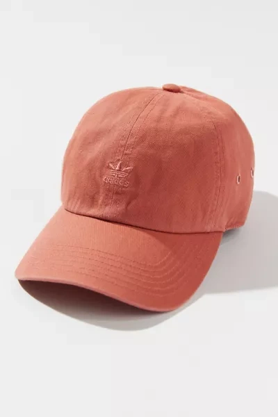 Shop Adidas Originals Originals Mini Logo Relaxed Baseball Hat In Light Red