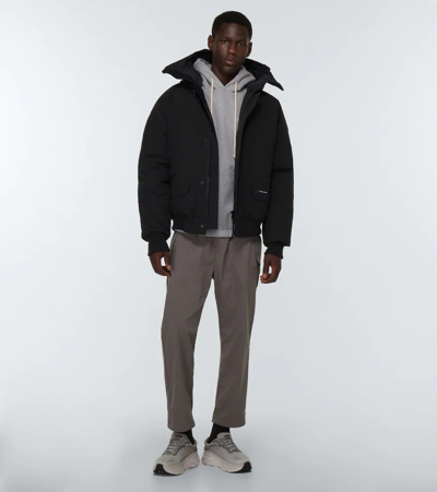 Canada Goose Chilliwack Padded Down Bomber Jacket In Black