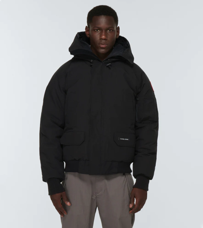 Canada Goose Chilliwack Padded Down Bomber Jacket In Black
