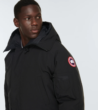 Canada Goose Chilliwack Padded Down Bomber Jacket In Black