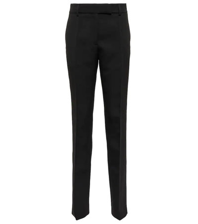Shop Acne Studios High-rise Pleated Pants In Black