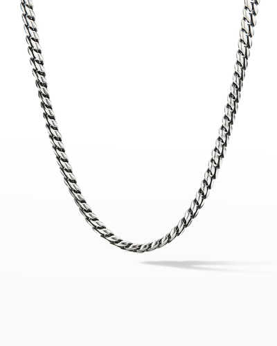 Shop David Yurman Men's Curb Chain Necklace In Silver, 8mm, 22"l