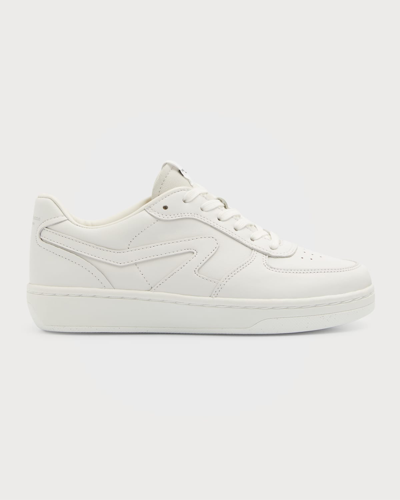 Shop Rag & Bone Retro Calfskin Court Sneakers In White