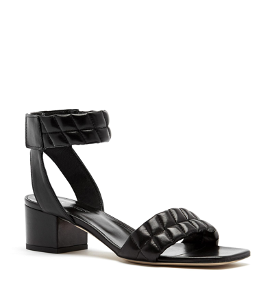 Shop La Canadienne Rover Quilted Puffy Leather Sandal In Black