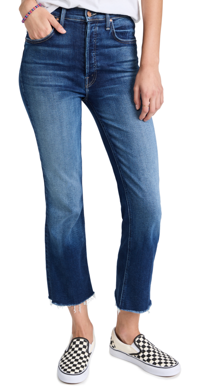 Mother The Tripper Ankle Fray Jeans In Nature Touch Base In Change Is In The Air