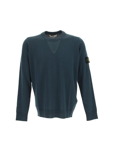 Stone Island Logo Sleeve Sweater In V0057 | ModeSens