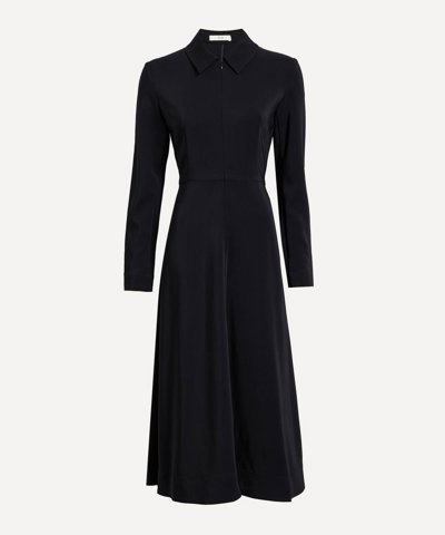 Shop Co Long-sleeve Shirt-dress In Black