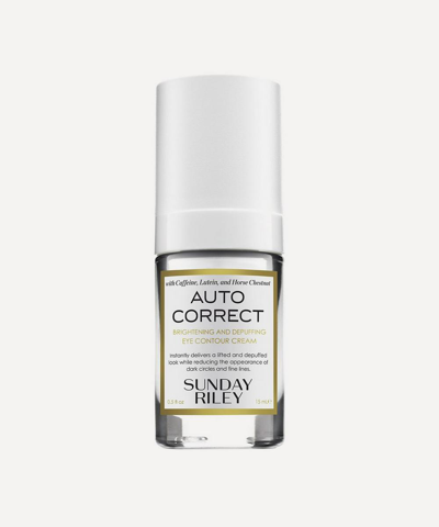 Shop Sunday Riley Auto Correct Brightening And Depuffing Eye Contour Cream 15ml