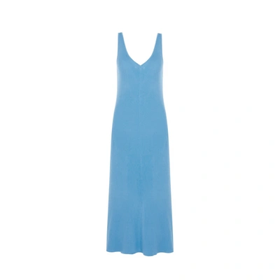 Shop Remain Orissa Knit Dress In Blue