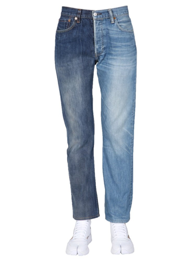 Shop 1/off Remade Straight Leg Jeans In Blue