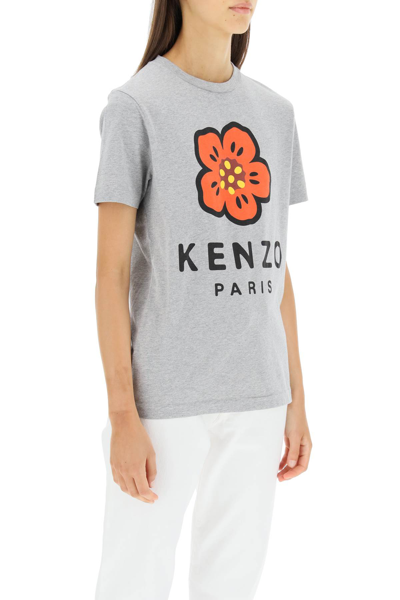 Shop Kenzo Boke Flower T-shirt In Grey