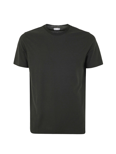 Shop Zanone Men's Green Other Materials T-shirt