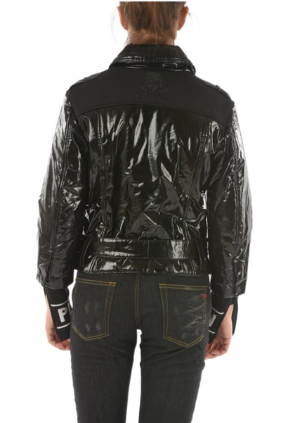 Shop Philipp Plein Women's Black Outerwear Jacket