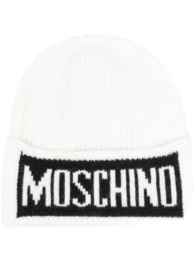 Shop Moschino Men's White Other Materials Hat