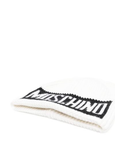 Shop Moschino Men's White Other Materials Hat