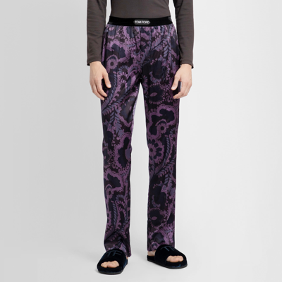 Shop Tom Ford Man Purple Trousers