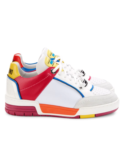 Shop Moschino Couture ! Women's Colorblock Sneakers In White Multi