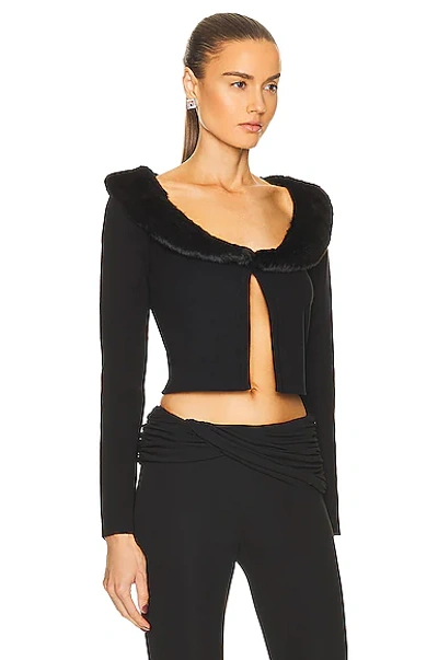 Shop Blumarine Cardigan In Nero