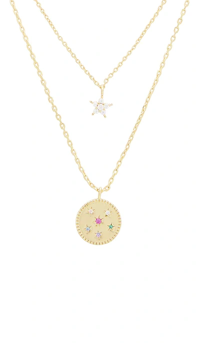 Shop Jackie Mack Star Ii Necklace Set In Gold