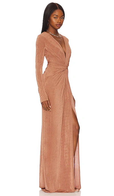 Shop Katie May In A Mood Gown In Muted Copper