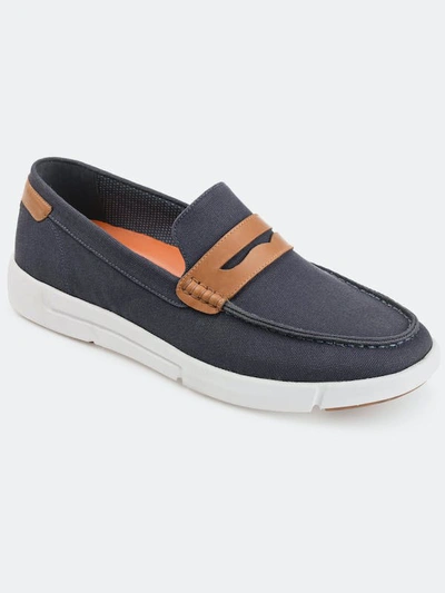 Shop Thomas & Vine Thomas And Vine  Tevin Textile Loafer In Blue