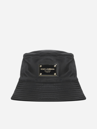 Shop Dolce & Gabbana Logo-plaque Bucket Hat