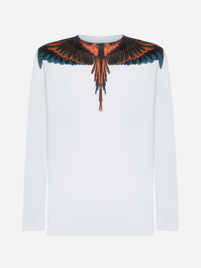 Shop Marcelo Burlon County Of Milan Icon Wings Cotton T-shirt