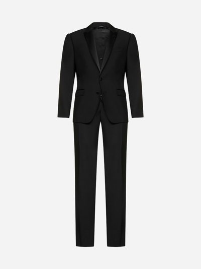 Shop Dolce & Gabbana 3-piece Virgin Wool And Silk Suit